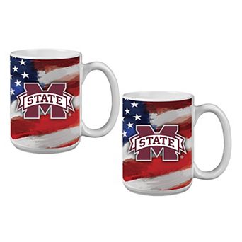 Mississippi State Bulldogs Two-Pack 15oz. Americana Mug Set