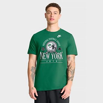 Men's Nike Kelly Green New York Jets Rewind Team Spirit Essential Cotton T-Shirt