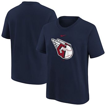 Youth Nike Navy Cleveland Guardians Large Logo T-Shirt