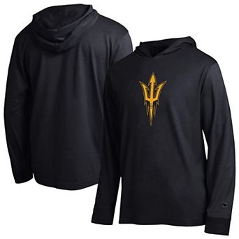 Men's Champion Black Arizona State Sun Devils Tonal All-Star Long Sleeve Hooded T-Shirt