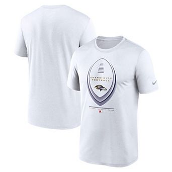 Men's Nike White Baltimore Ravens Legend Icon Dri-FIT T-Shirt