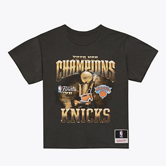 Men's Mitchell & Ness Black New York Knicks 2026 NBA Finals Champions T-Shirt