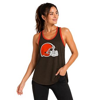 Women's G-III 4Her by Carl Banks Brown Cleveland Browns Tater II Racerback Tank Top
