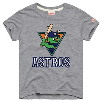 Youth Homage Gray Houston Astros Mascot Tri-Blend T-Shirt