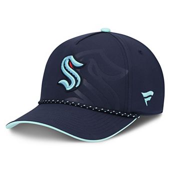 Men's Fanatics Deep Sea Blue Seattle Kraken On Stage Podium A-Frame Adjustable Hat