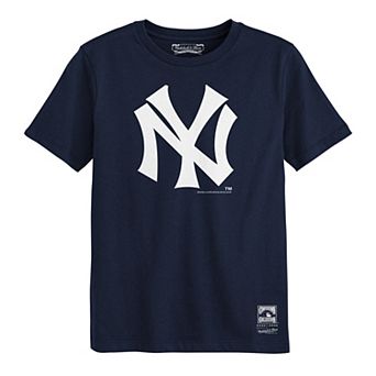 Preschool Mitchell & Ness Navy New York Yankees Retro Logo T-Shirt