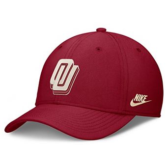 Men's Nike Crimson Oklahoma Sooners Dri-FIT Vintage Rise Swooshflex Flex Hat