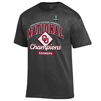 Men's Champion Gray Oklahoma Sooners 2026 NCAA Baseball Men's College World Series Champions Locker Room T-Shirt