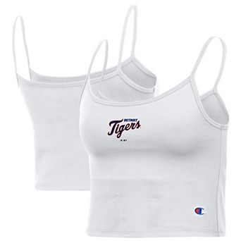 Women's Champion White Detroit Tigers America Scoop Tank Top