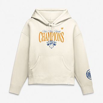 Women's Fanatics Cream New York Knicks 2026 NBA Finals Champions Legacy Hoodie