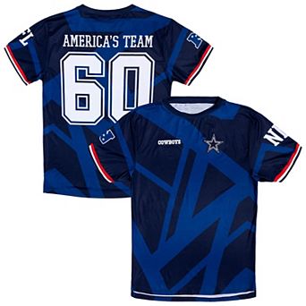 Youth Navy Dallas Cowboys America's Team Fashion Soccer Top
