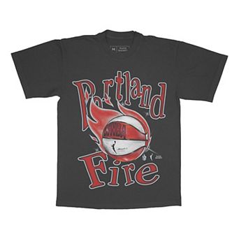 Unisex Playa Society Black Portland Fire Sketch T-Shirt