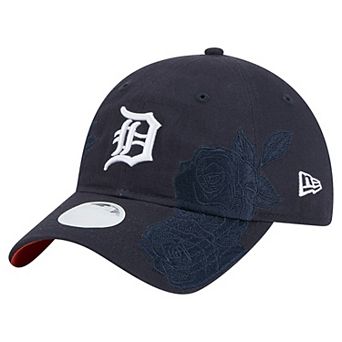 Women's New Era Navy Detroit Tigers Roses 9TWENTY Adjustable Hat