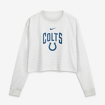 Women's Nike White Indianapolis Colts Loose Fit Crop Top