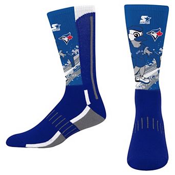 Youth Starter Royal Toronto Blue Jays Phenom Mascot Color Splash Crew Socks