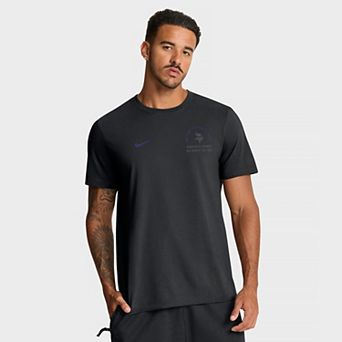 Men's Nike Black Minnesota Vikings Split Logo T-Shirt