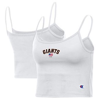Women's Champion White San Francisco Giants America Scoop Tank Top