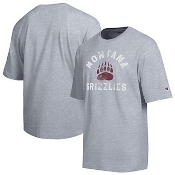 Men's Champion Heather Gray Montana Grizzlies Weathered Team T-Shirt