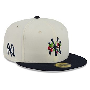 Men's New Era White/Navy New York Yankees Blossom 59FIFTY Fitted Hat