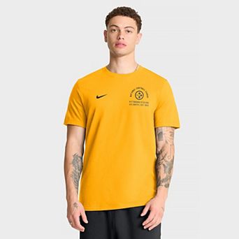 Men's Nike Gold Pittsburgh Steelers Split Logo T-Shirt