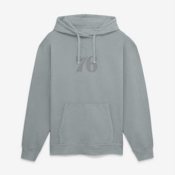 Men's Fanatics Gray Philadelphia 76ers Washed Hoodie