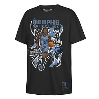 Youth Mitchell & Ness Ja Morant Black Memphis Grizzlies Chalked Up Player T-Shirt
