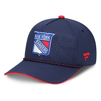 Men's Fanatics Navy New York Rangers On Stage Podium A-Frame Adjustable Hat