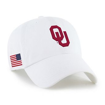 Men's '47 White Oklahoma Sooners Americana Heritage Clean Up Adjustable Hat