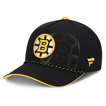 Men's Fanatics Black Boston Bruins On Stage Podium A-Frame Adjustable Hat