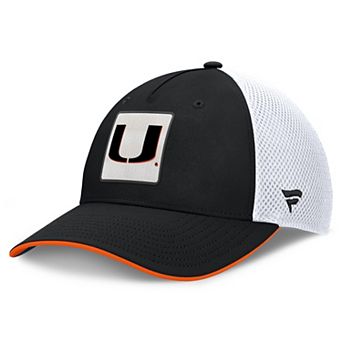 Men's Fanatics Black Miami Hurricanes 5-Panel Matter Flex Hat