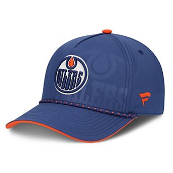 Men's Fanatics Blue Edmonton Oilers On Stage Podium A-Frame Adjustable Hat