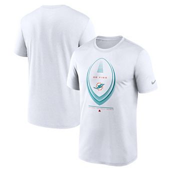 Men's Nike White Miami Dolphins Legend Icon Dri-FIT T-Shirt