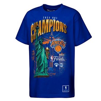 Youth Mitchell & Ness Blue New York Knicks Lady Liberty T-Shirt