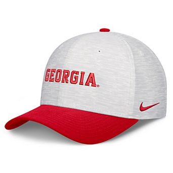 Unisex Nike White/Red Georgia Bulldogs Primetime Rise Adjustable Hat