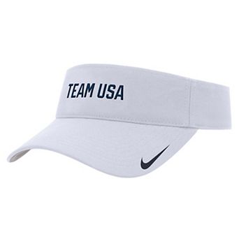 Men's Nike White Team USA Ace Dri-FIT Adjustable Visor