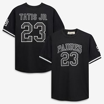 Men's Fanatics Fernando Tatis Jr. Black/White San Diego Padres Big & Tall Heavyweight Mesh Jersey