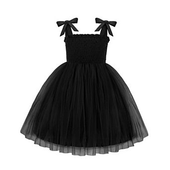 Arshiner Toddler Girl Tutu Dress Summer Bowtie Straps Casual Dresses Kids Princess Flowy Swing