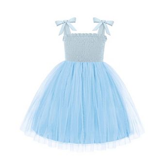 Arshiner Toddler Girl Tutu Dress Summer Bowtie Straps Casual Dresses Kids Princess Flowy Swing