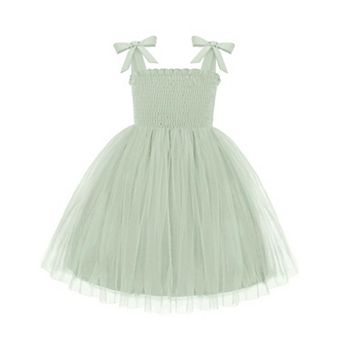 Arshiner Toddler Girl Tutu Dress Summer Bowtie Straps Casual Dresses Kids Princess Flowy Swing
