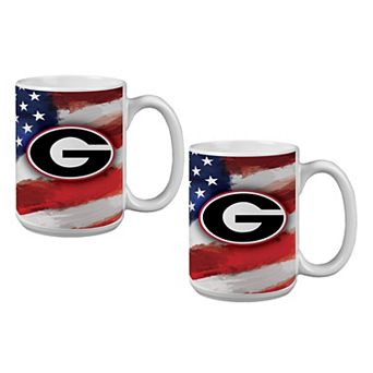 Georgia Bulldogs Two-Pack 15oz. Americana Mug Set
