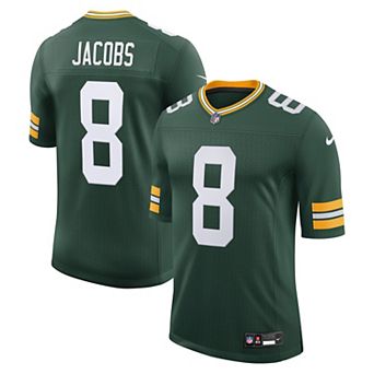 Men's Nike Josh Jacobs Green Green Bay Packers Vapor Untouchable Stitched Limited Jersey