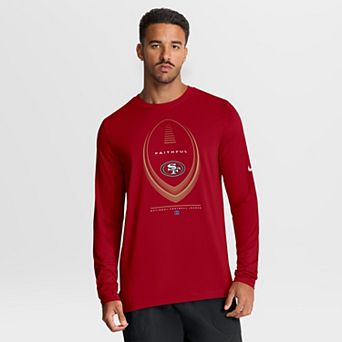 Men's Nike Scarlet San Francisco 49ers Legend Icon Dri-FIT Long Sleeve T-Shirt