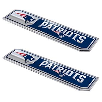 Logo Brands New England Patriots 2-Pack Embossed Truck Emblem Set