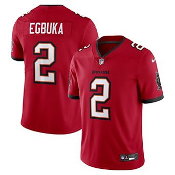 Men's Nike Emeka Egbuka Red Tampa Bay Buccaneers Vapor Untouchable Stitched Limited Jersey