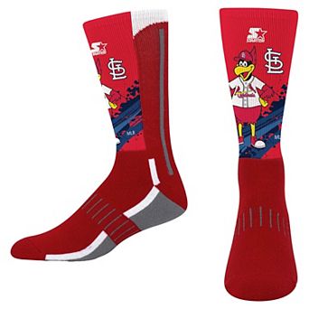 Youth Starter Red St. Louis Cardinals Phenom Mascot Color Splash Crew Socks
