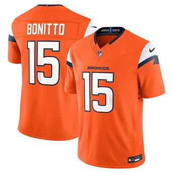 Men's Nike Nik Bonitto Orange Denver Broncos Team Vapor F.U.S.E. Stitched Limited Jersey