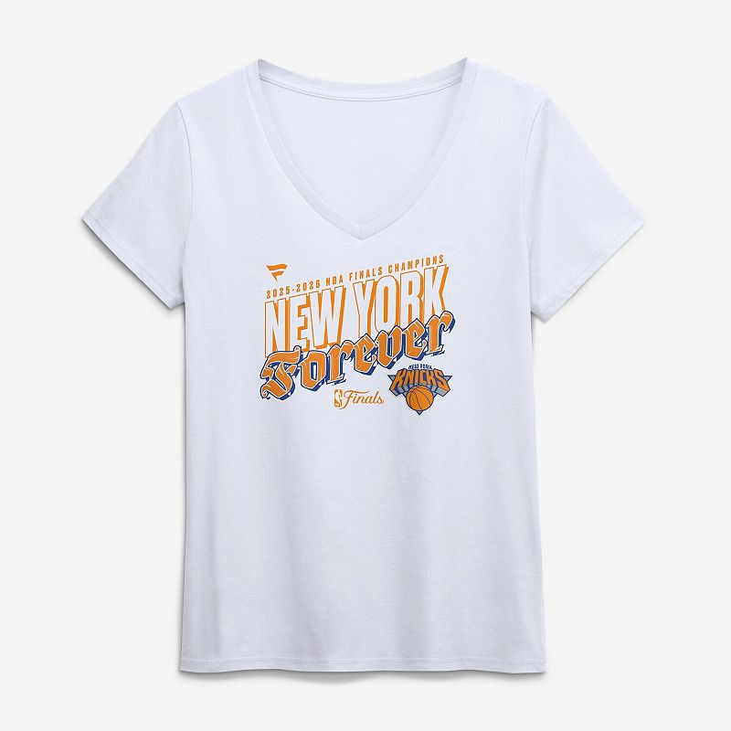 Women's Fanatics White New York Knicks 2026 NBA Finals Champions