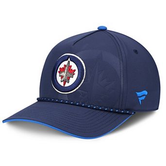 Men's Fanatics Navy Winnipeg Jets On Stage Podium A-Frame Adjustable Hat