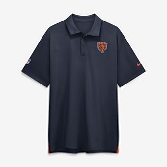 Men's Nike Navy Chicago Bears Sideline Tour Dri-FIT Polo