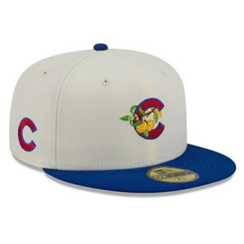Men's New Era White/Royal Chicago Cubs Blossom 59FIFTY Fitted Hat